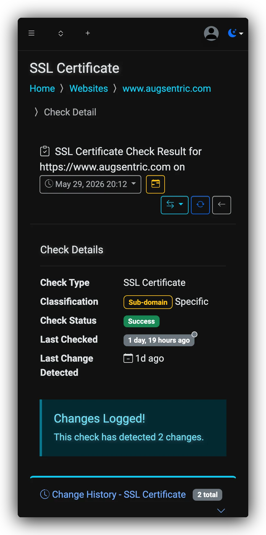 SSL Certificate Check