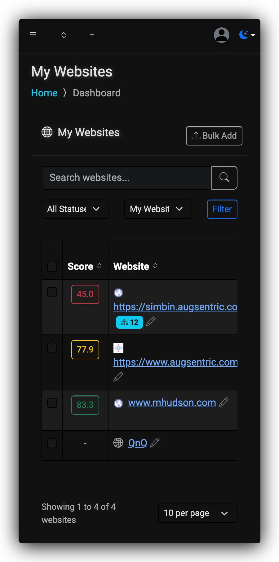 Dashboard
