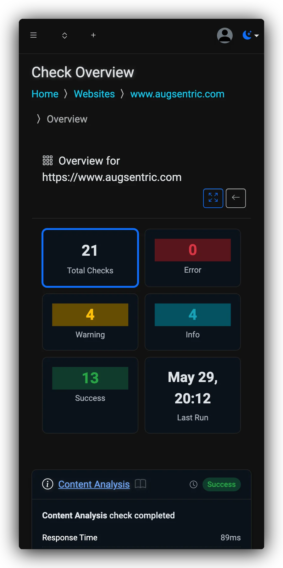 Check Overview
